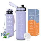 Vikaster Fitnessdrinkfles, 0,5 l, drinkfles, fiets, drinkfles, geschikt voor koolzuurhoudende dranken, sportfles voor kinderen, fiets, school, fitness, outdoor