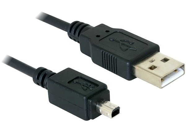 DeLOCK Camera cable USB-B mini 4pin > USB-A 1,5m male-male