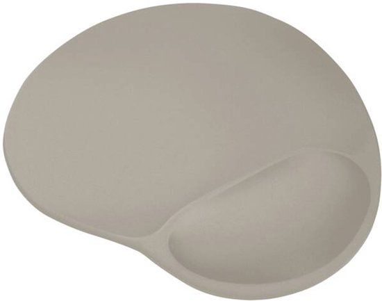 Trust BigFoot Muismat – Ergonomische Muismat - Met Gel Polssteun - Antislip - Beige