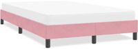 vidaXL Bedframe fluweel roze 120x220 cm