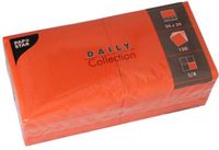 Papstar 150 Servetten DAILY Collection 1/4 vouw 24 cm x 24 cm nectarine