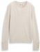 Tom Tailor - Gebreide trui met knoopdetails - Maat XXL - sand stone beige melange