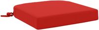 vidaXL - 1-delig - zitkussen - SOEST - 100% - Polyester - Rood - 45 - x - 45 - x - 7 - cm