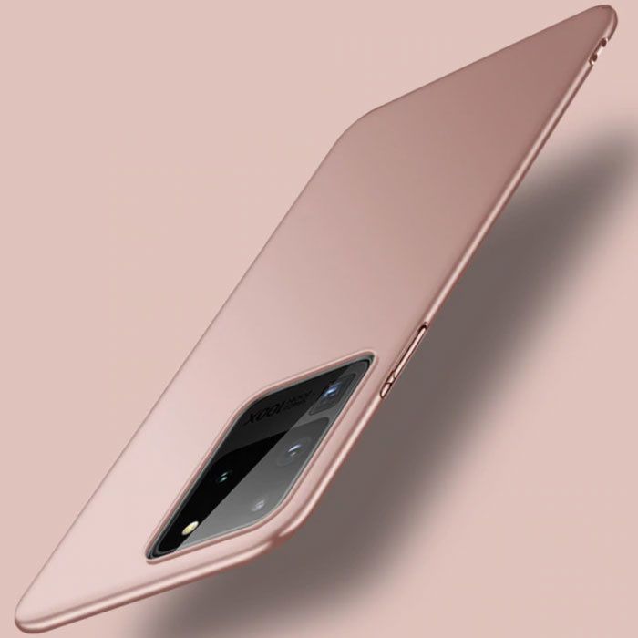 USLION Samsung Galaxy Note 20 Ultra Hoesje - Hard Matte Case Cover Roze