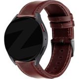 Bandz Classic Leather Bracelet for Xiaomi Amazfit Bip (Dark Brown)