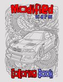 Tuned Cars Coloring Book: Muscle, JDM & Retro Sports Cars – Detailed Illustrations for Adults & Teens