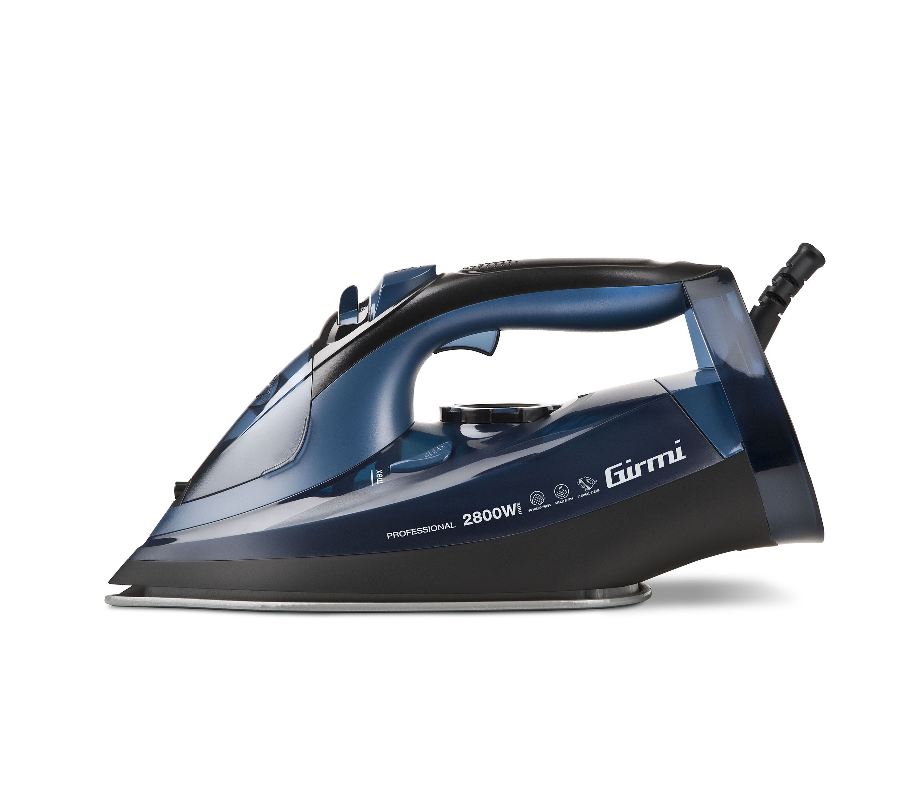 Girmi ST62 Droog- & stoomstrijkijzer - Roestvrijstalen zoolplaat - 2800W - Zwart/Paars