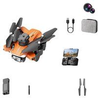 SZSMART P11S opvouwbare drone met 8K dubbele camera en 360° obstakelvermijding, 20 minuten batterijduur, Oranje