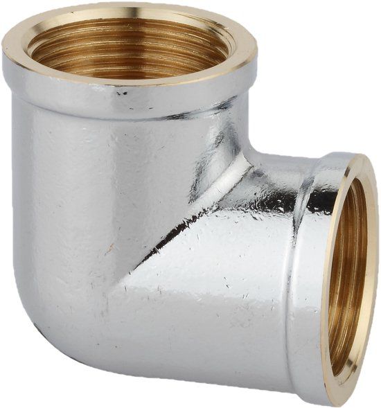 KIRCHHOFF MS Knie 90° - Chroom - 1/2"BI
