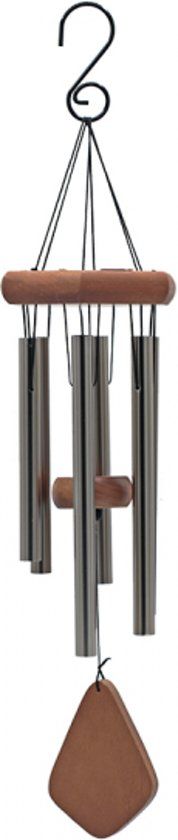 Yogi & Yogini naturals Windgong zes staafjes en hout 11.5x51 cm