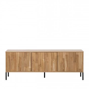Drawer WOOOD Gravure TV Meubel - Eiken - Naturel - 150cm