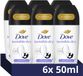 Dove Advanced Care Invisible Dry Anti-Transpirant Deodorant Roller - 6 x 50 ml
