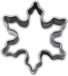 Städter Uitsteker RVS - sneeuwvlok / ijskristal - 4cm