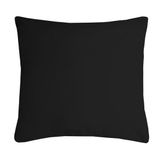 Merkloos Stof Textile sierkussen Nelson - zwart - 40 x 40 cm
