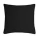 Merkloos Stof Textile sierkussen Nelson - zwart - 40 x 40 cm