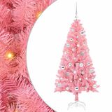 vidaXL Sapin de Noël Rose 150 cm PVC