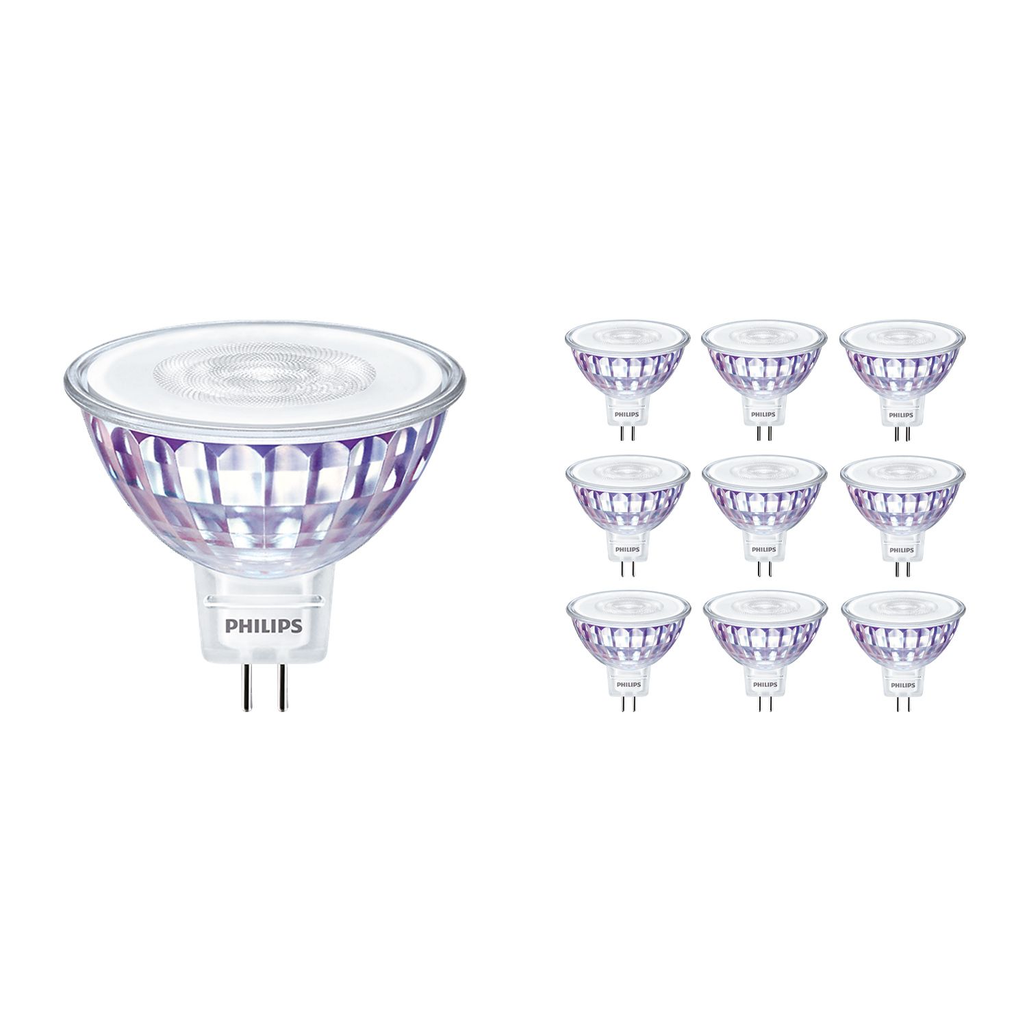 Philips Voordeelpak 10x MASTER LEDspot GU5.3 MR16 5.8W 922 - Vervangt 35W