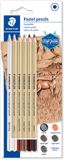 STAEDTLER Mars Lumograph pastel - blister 6 st