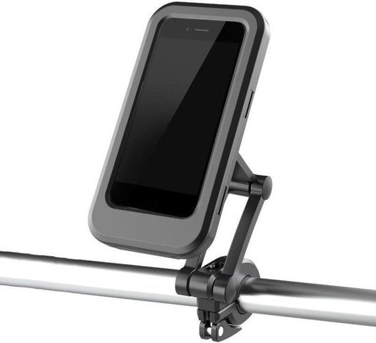 Drphone FTH1 - Fiets/Motor Telefoon Houder - Ingebouwde Magneet - Waterdicht - 360 Graden Draaibaar - Zwart