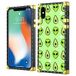 Voor Alien Voor iPhone X/Xs vierkante Edge Phone Case Alien Flexibele Premium Anti-kras beschermhoes voor iPhone X/Xs