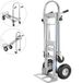 Merkloos Steekwagen - 3-in-1 Ombouwbaar - Draagvermogen 349 kg - Opvouwbaar - Aluminium Frame - Zilver/Antraciet