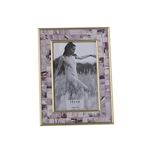 DRW Set van 2 fotolijsten, 10 x 15 cm, melamine, verschillende kleuren, 15,6 x 20,6 x 1,5 cm