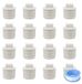 Blanc 16PCS PVC Male Thread End Cap Plug Adapter