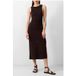 French Connection Momo Nellis Robe Crochet Marron