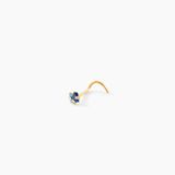 Piercing De Nez Or Jaune Oxyde De Zirconium