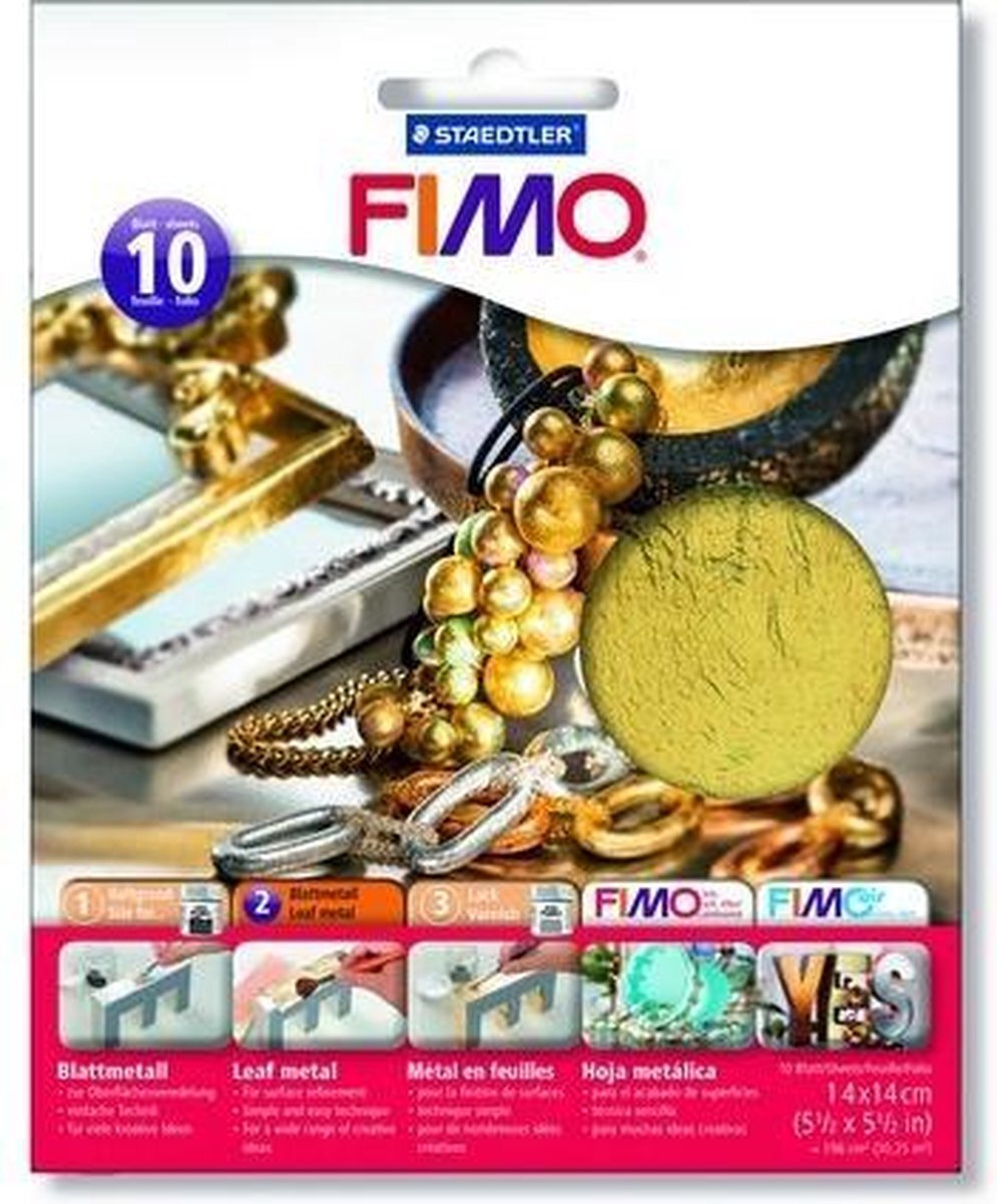 Staedtler Fimo Bladmetaal goud 10 vel 8781-11