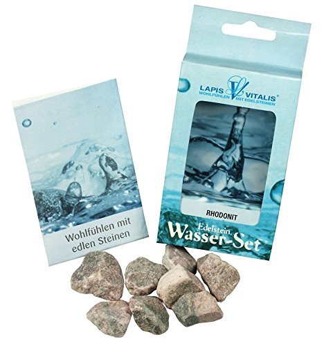 Lapis Vitalis waterstenen Rhodoniet, in doos, per stuk verpakt (1 x 100 g)