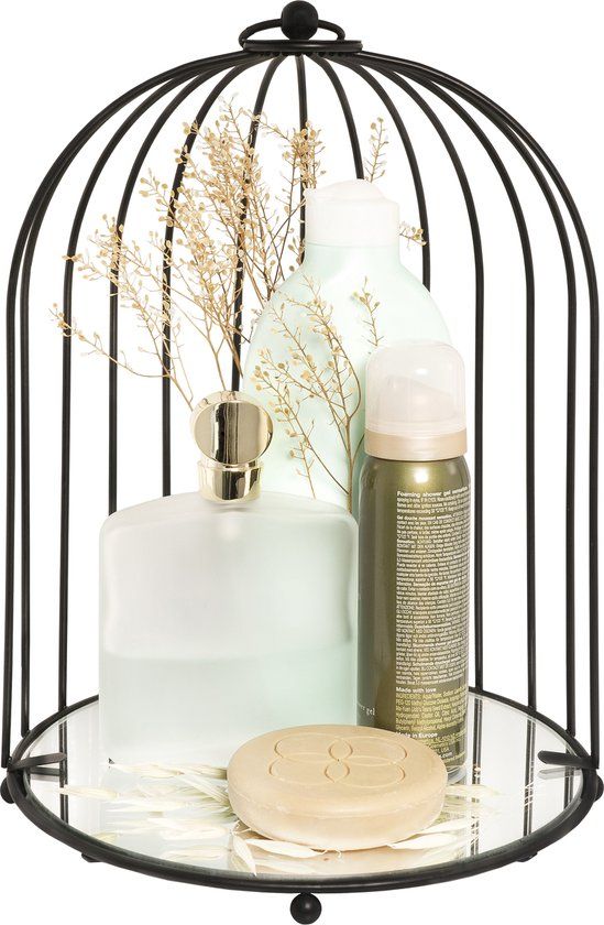 QUVIO Badkamer organizer voor make-up of parfum - Decoratieve Vogelkooi