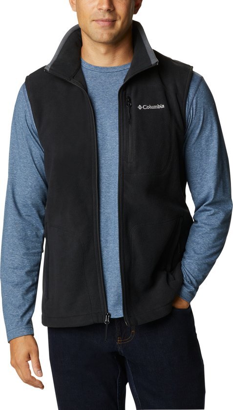 Columbia Fast Trek Fleece Vest Heren, black S 2020 Fleece bodywarmers