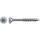 SPAX Universele schroef, 4,5 x 35 mm, 500 stuks, Deeldraad, Verzonken kop, T-STAR plus T20, 4CUT, WIROX - 0191010450355