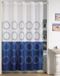 MSV Douchegordijn, Blauw, 120x200 cm, 100% Polyester, Wasbaar