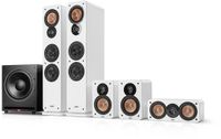 Teufel ULTIMA 40 Surround Power Edition 5.1-Set - Home cinema set met 2 vloerstaande speakers - 2 boekenplankspeakers - Centerspeaker en XXL subwoofer - wit
