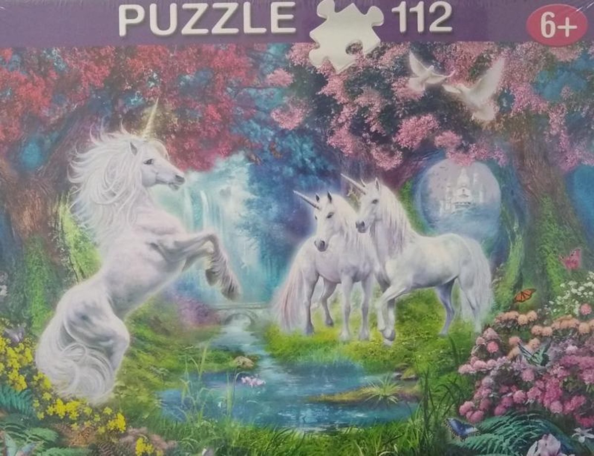 Jins Puzzel Unicorn Eenhoorn 112 stuks