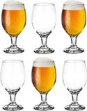 Glasmark Bierglazen - 6x - op voet - 360 ml - glas - speciaal bier