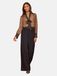 Love & Roses Jumpsuit lichtbruin / zwart