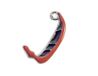 INNSPIRO NICE CHARMS gondel hanger zwart en rood 20x11mm 25u, 10x13mm., Metaal, Geen edelsteen