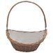 VidaXL Houtmand met handvat 57x46,5x52 cm wilgenhout bruin
