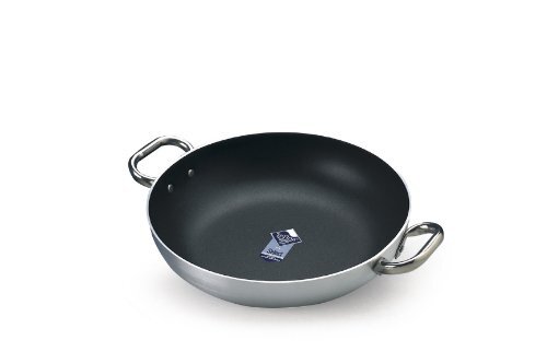 Pentole Agnelli FAMA10SEL40 Select Pan Aluminium Pan, 2 RVS Handvatten, 40 cm, Zilver