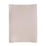 Trois Kilos Sept, Overtrek voor babyverschoningsmatras, geribbeld, beige, rekbaar en zacht, standaardmaat, 70 x 40 cm