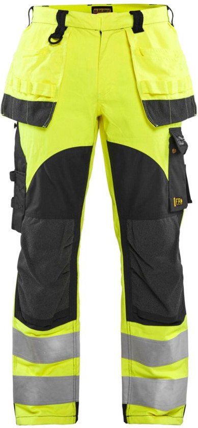 Blåkläder Multinorm werkbroek Inherent 1589-1512 - High Vis Geel/Marineblauw - C146