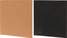 H&S Collection Krijtbord/prikbord set - met punaises/krijtmarker - 22 x 22 cm - kurk