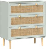 Homcom Ladekast - MDF - 80L x 40B x 87,5H cm - Groen