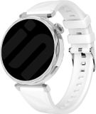 Strap-it Premium siliconen bandje 18mm wit