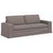 vidaXL Canapé Taupe 222 x 80 x 82 cm Tissu
