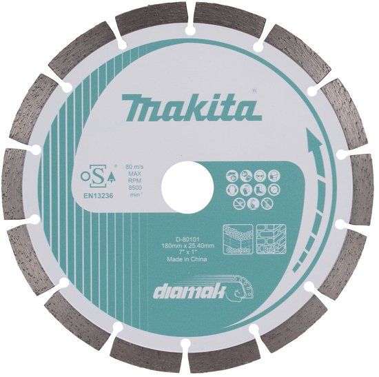 Makita Accessoires Makita D-80101 Diamantschijf segment 180mm