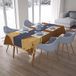 Bonamaison Tafelkleed, Anti-Mold, Sneldrogend, Waterdicht, 100% Polyester Tafellaken, Bruine tinten, 140 x 200 Cm